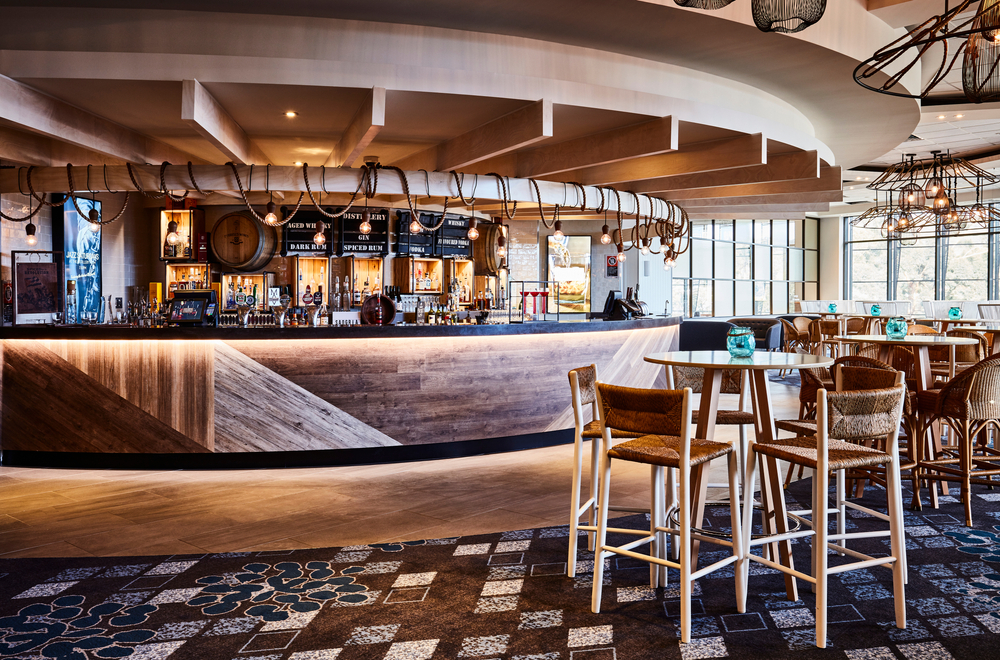 Interior photography of a cocktail bar and lounge of a suburban RSL club in Sydney Australia