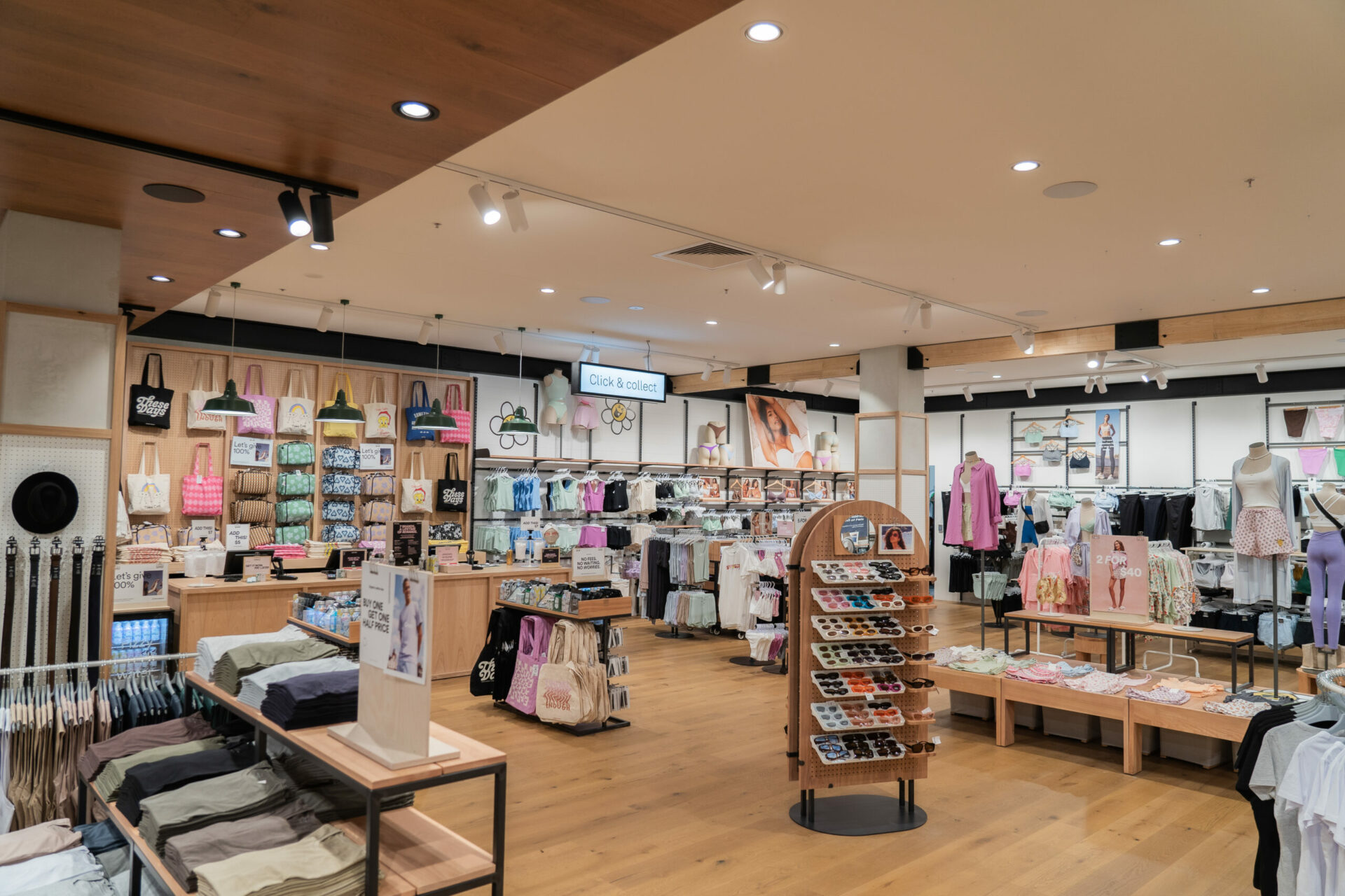 Interior Shot Of A Clothing Store