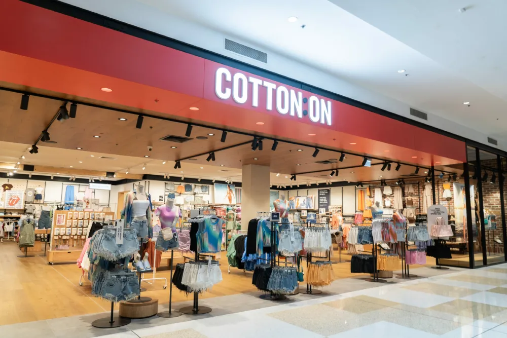 Cotton On physical location fit outs designed by Australasian Retail Projects